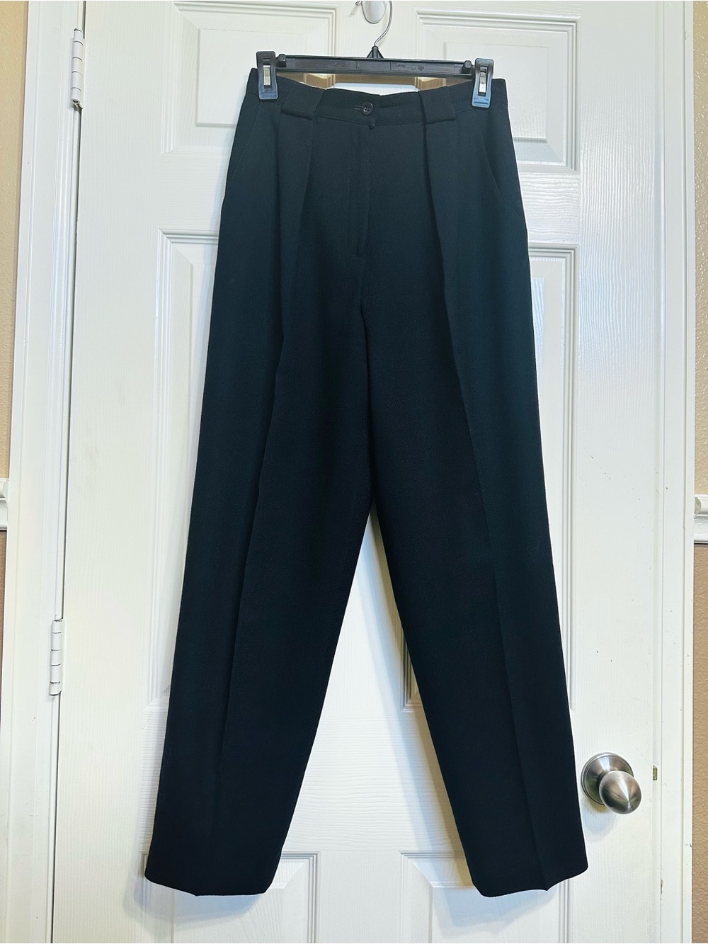 Jones New York Petite Black Wool Slacks Size 8P